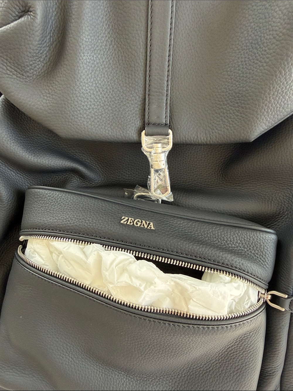 NWT: Zegna Black Deerskin Special Backpack SS25 2297179 - Picture 11 of 12
